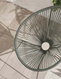 Monaco 2 Seater Egg Chair Bistro Set - Grey - thumbnail 2