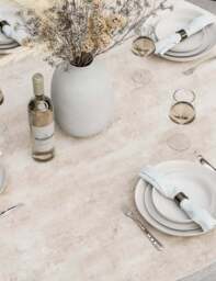 Bali 4 Seater Round Ceramic Glass Dining Set with Bali Rope Chairs - thumbnail 4