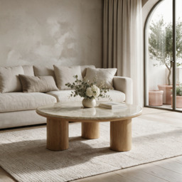 RIVA Mid Oak Coffee Table - thumbnail 2