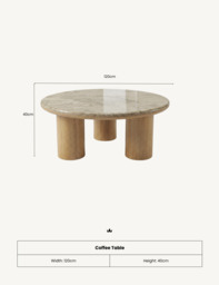 RIVA Mid Oak Coffee Table - thumbnail 5