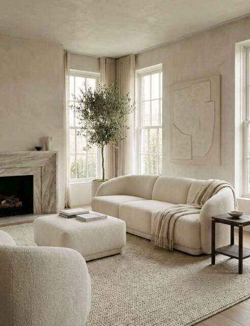 BOUX Three Seater Sofa with Ottoman - image 1