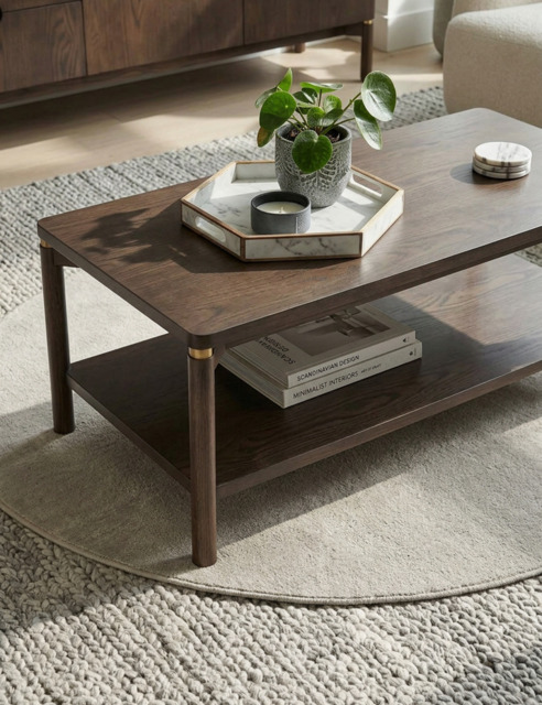 ARKA Dark Wood Coffee Table - image 1