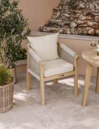 Roma 2 Seater Round Sunray Bistro Set with Roma Dining Chairs - thumbnail 3