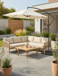 Standard 3M Ivory Cantilever Parasol - thumbnail 1
