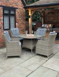 Wentworth 4 Seater Comfort Dining Set - thumbnail 1