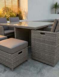 Paris 8 Seater Cube Dining Set - thumbnail 2