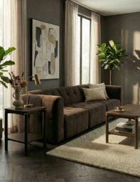 ARKA Dark Wood Side Table - thumbnail 2