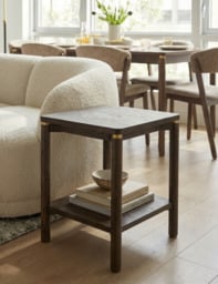 ARKA Dark Wood Side Table - thumbnail 1