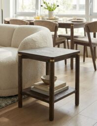 ARKA Dark Wood Side Table