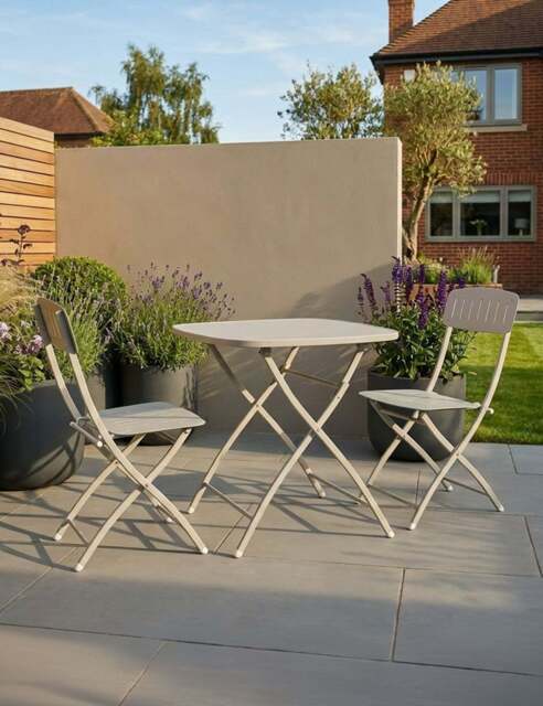 Venice 2 Seater Folding Bistro Set in Cashmere - image 1