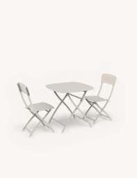 Venice 2 Seater Folding Bistro Set in Cashmere - thumbnail 5