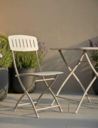 Venice 2 Seater Folding Bistro Set in Cashmere - thumbnail 2