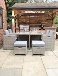 Wentworth 8 Seater Cube Dining Set - thumbnail 4