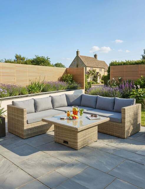 Wentworth 6 Seater Adjustable Corner Lounging Set - image 1