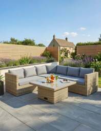 Wentworth 6 Seater Adjustable Corner Lounging Set - thumbnail 1