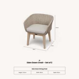 Eden Dawn Chair - Set of 2 - thumbnail 5