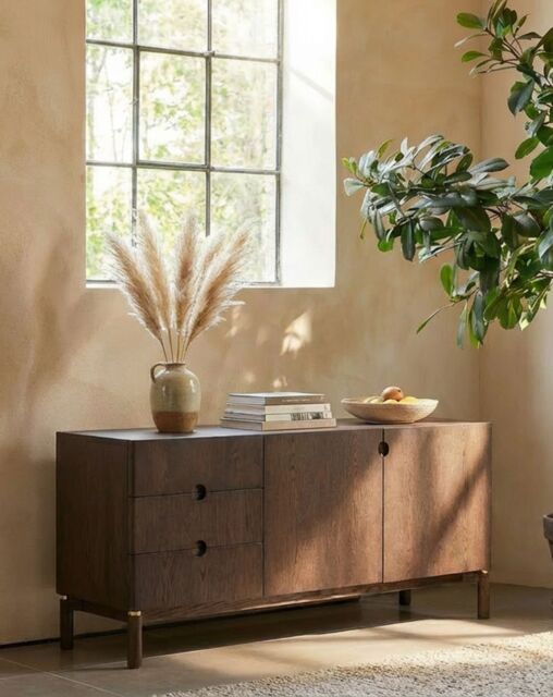ARKA Dark Wood 2-Door, 3-Drawer Sideboard - image 1