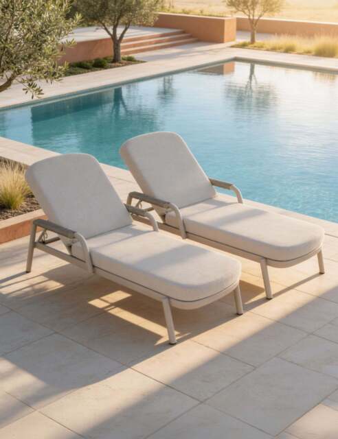 HAZE Cloud Sunlounger Pack of 2 - image 1