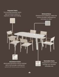 NEXO 6-Seater Dining Table and Chairs - thumbnail 4