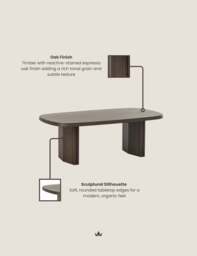 ROKA Dark Wood Coffee Table - thumbnail 3