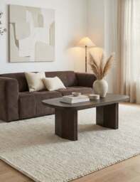ROKA Dark Wood Coffee Table - thumbnail 1