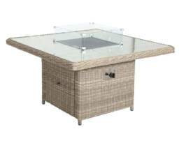 Wentworth 8 Seater Deluxe Modular Corner Dining & Lounging Set with Square Fire Pit Table - thumbnail 4