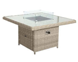 Wentworth 8 Seater Deluxe Modular Corner Dining & Lounging Set with Square Fire Pit Table - thumbnail 4
