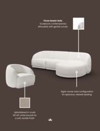 BOUX Right Corner Sofa with Armchair - thumbnail 3