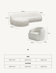BOUX Right Corner Sofa with Armchair - thumbnail 4