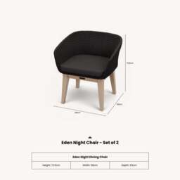 Eden Night Chair - Set of 2 - thumbnail 4