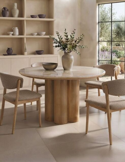 RIVA 4 Seater Mid Oak Dining Table - image 1