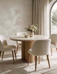 RIVA 4 Seater Mid Oak Dining Table - thumbnail 2
