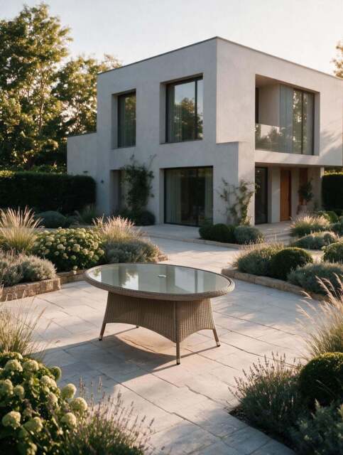 Wentworth 200x145cm Ellipse Table with Clear Glass Top - image 1