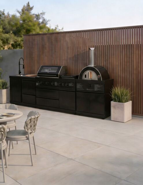 Luxe Outdoor Kitchen 5 Burner with Sink and Pizza Oven - image 1