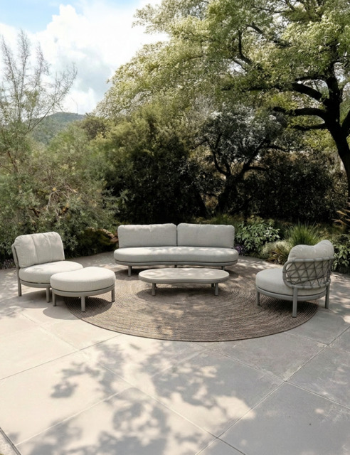 KOKO 5 Seater Lounging Set with Coffee Table & Footstool - image 1