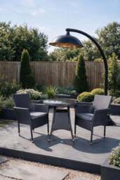 Malaga 2 Seater Fixed Bistro Set - thumbnail 2