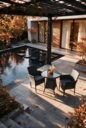 Malaga 2 Seater Fixed Bistro Set