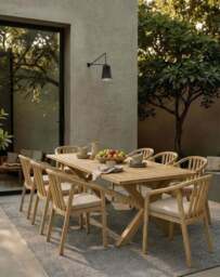 LIDIA 8-Seater Dining Table with RIVEN Chairs