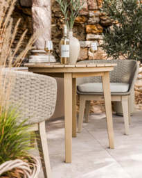 Roma 2 Seater Round Sunray Bistro Set with Eden Dawn Chair - thumbnail 2