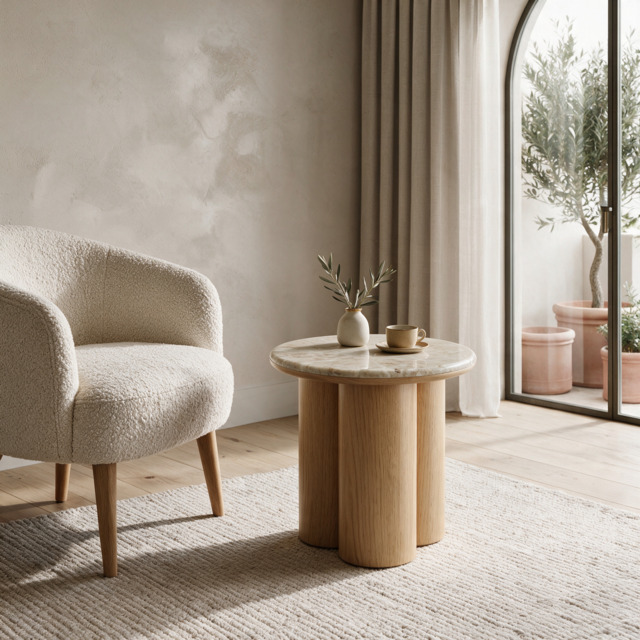 RIVA Mid Oak Side Table - image 1