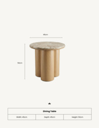 RIVA Mid Oak Side Table - thumbnail 5