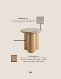 RIVA Mid Oak Side Table - thumbnail 4