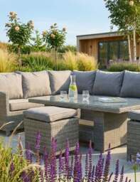 Paris 8 Seater Deluxe Modular Corner Dining & Lounging Set - thumbnail 2
