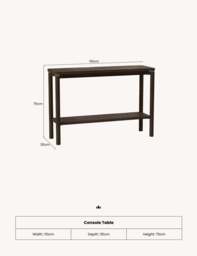 ARKA Dark Wood Console Table - thumbnail 6