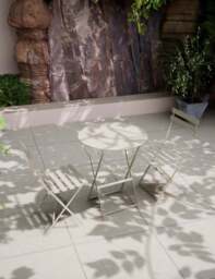 Padstow Folding Bistro Set Cashmere - thumbnail 2