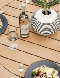 Tuscany 4 Seater Round Dining Set with Eden Night Dining Chairs - thumbnail 4