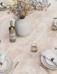 Bali 6 Seater Round Ceramic Glass Dining Set with Bali Rope Chairs - thumbnail 4