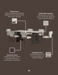 ORYN 6-Seater Dining Table and Chairs - thumbnail 6
