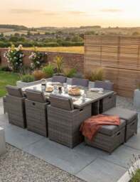 Paris 10 Seater Cube Dining Set - thumbnail 2