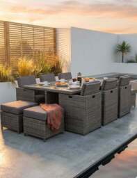 Paris 10 Seater Cube Dining Set